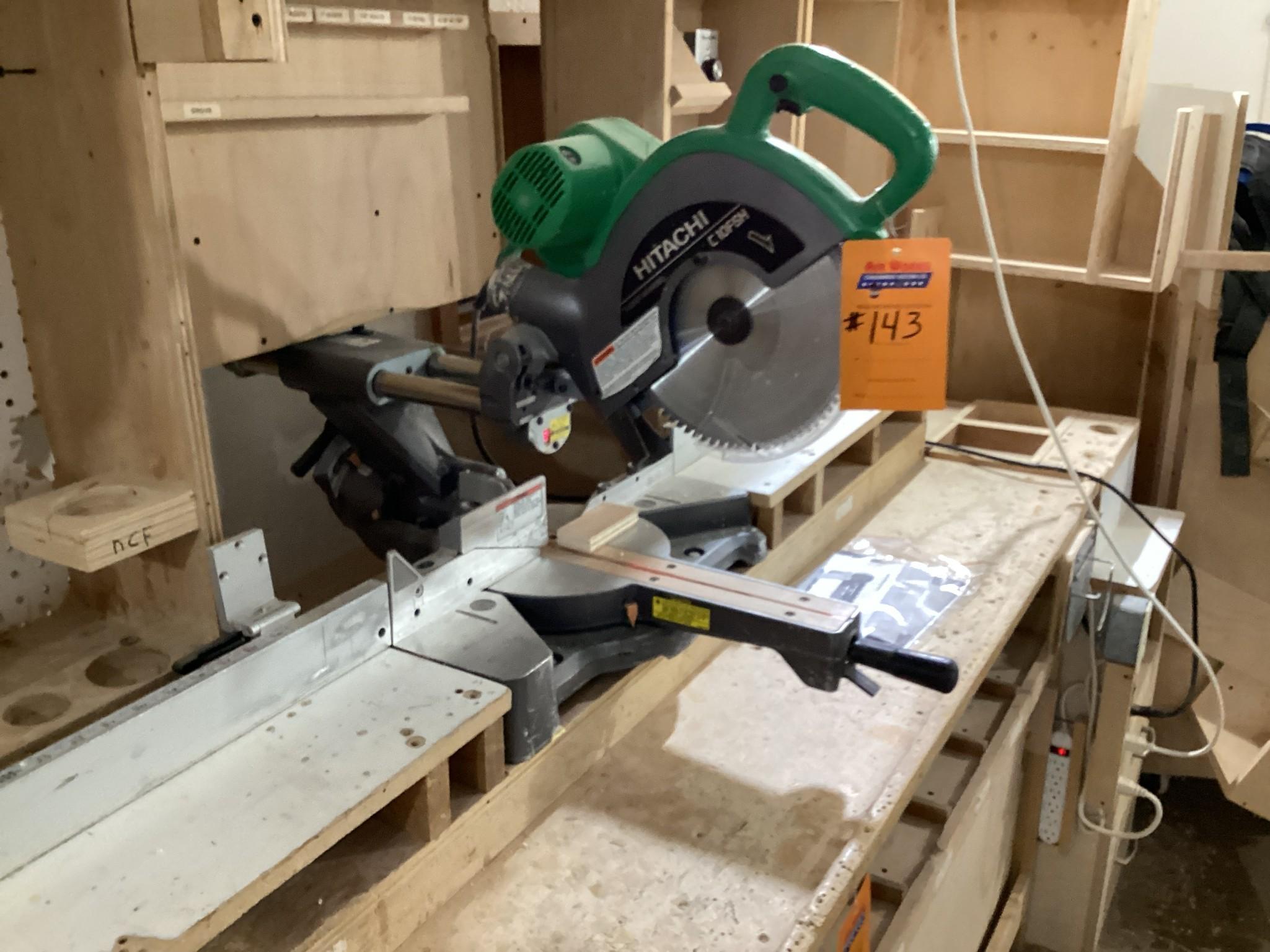 Hitachi C 10FSH 10" Sliding Compound Miter Saw, 120 Volt, In Excellent Working Condition