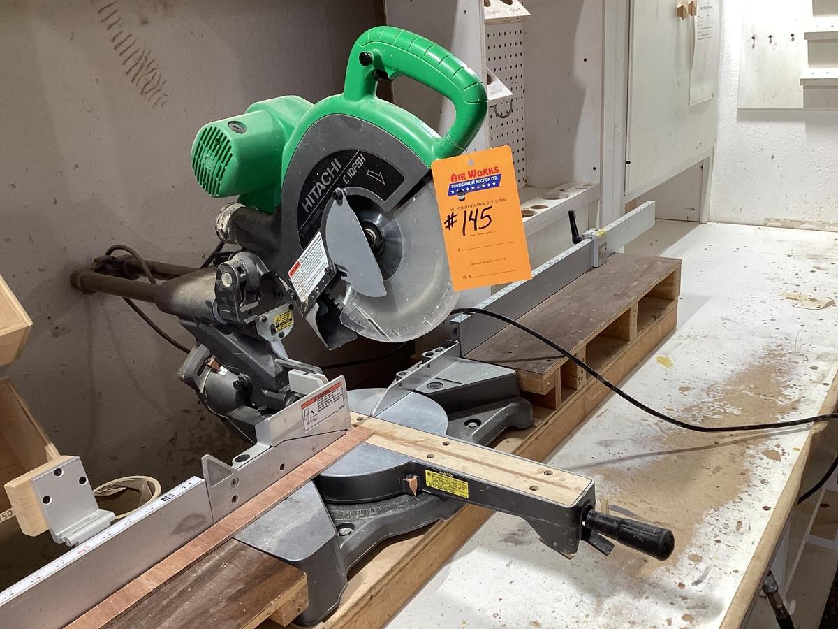 Hitachi C 10FSH 10" Sliding Compound Miter Saw, 120 Volt, In Excellent Working Condition