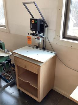 Omal Insert C Hinge Drilling Machine with Stand,110 Volt, In Excellent Working Condition