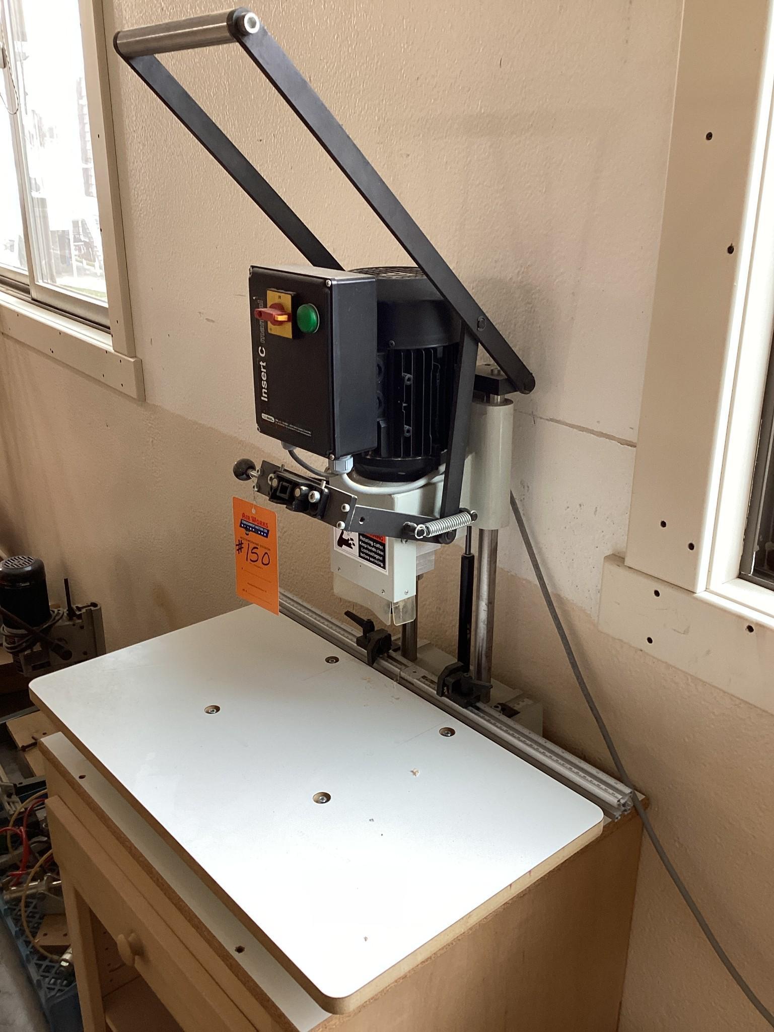Omal Insert C Hinge Drilling Machine with Stand,110 Volt, In Excellent Working Condition