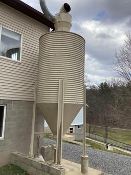 Shavings Bin with Cyclone, approx. 16 ft. High