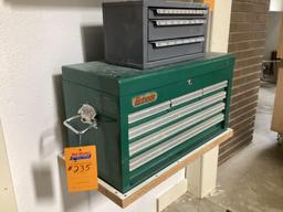 Grizzly 6 Drawer Tool Chest and Drill Bit Organizer with Drill Bits