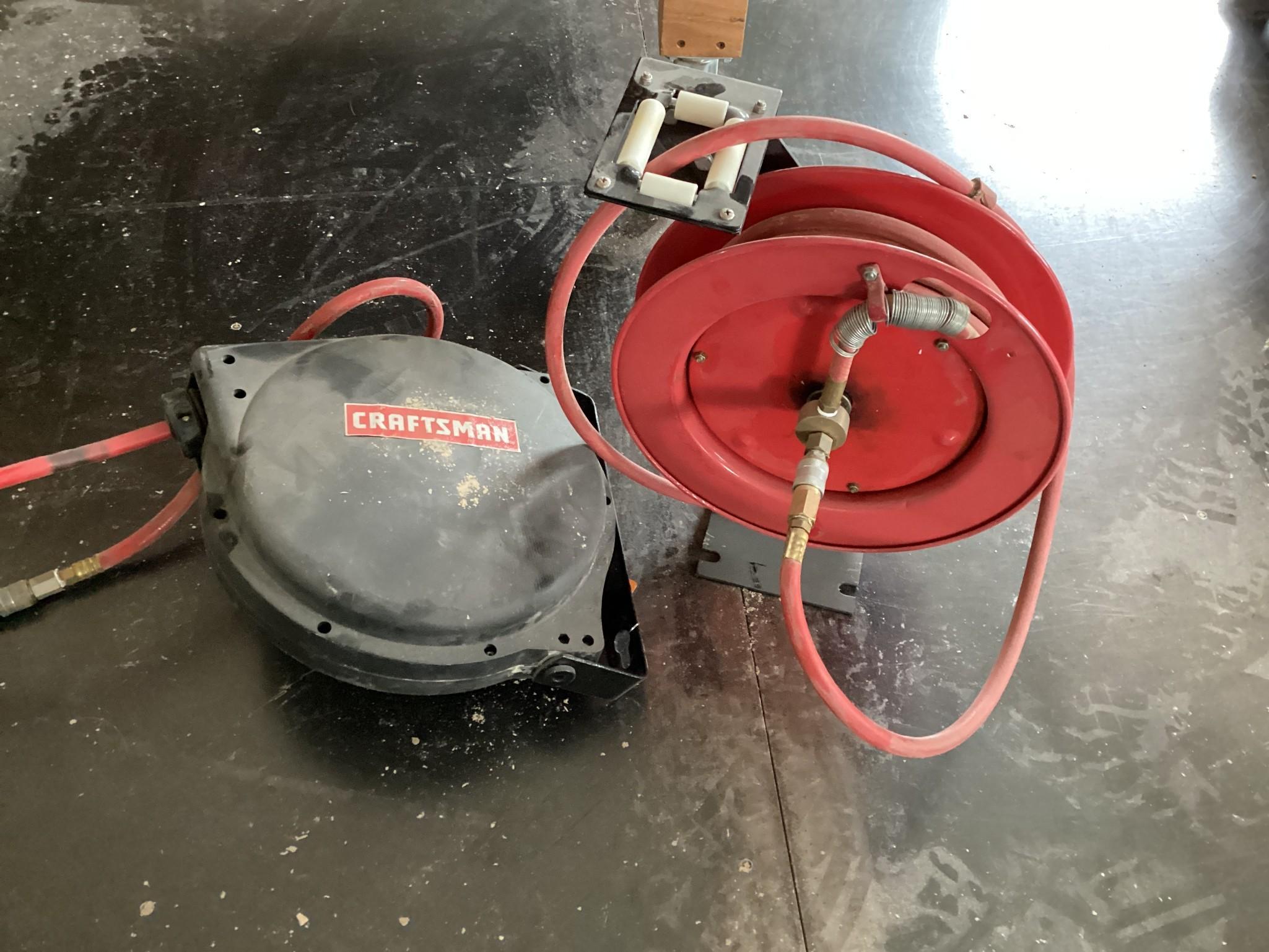 2 Retractable Air Hose Reels