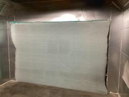 R and S Sheet Metal Spray Booth 149" Wide x 112" Deep x 109" High. Like New, Sells Off Site