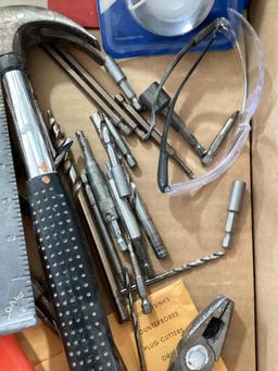 Box Lot, Driver Bits, Drill Bits, Kreg Fence Tape, Router Base Plate, Tools