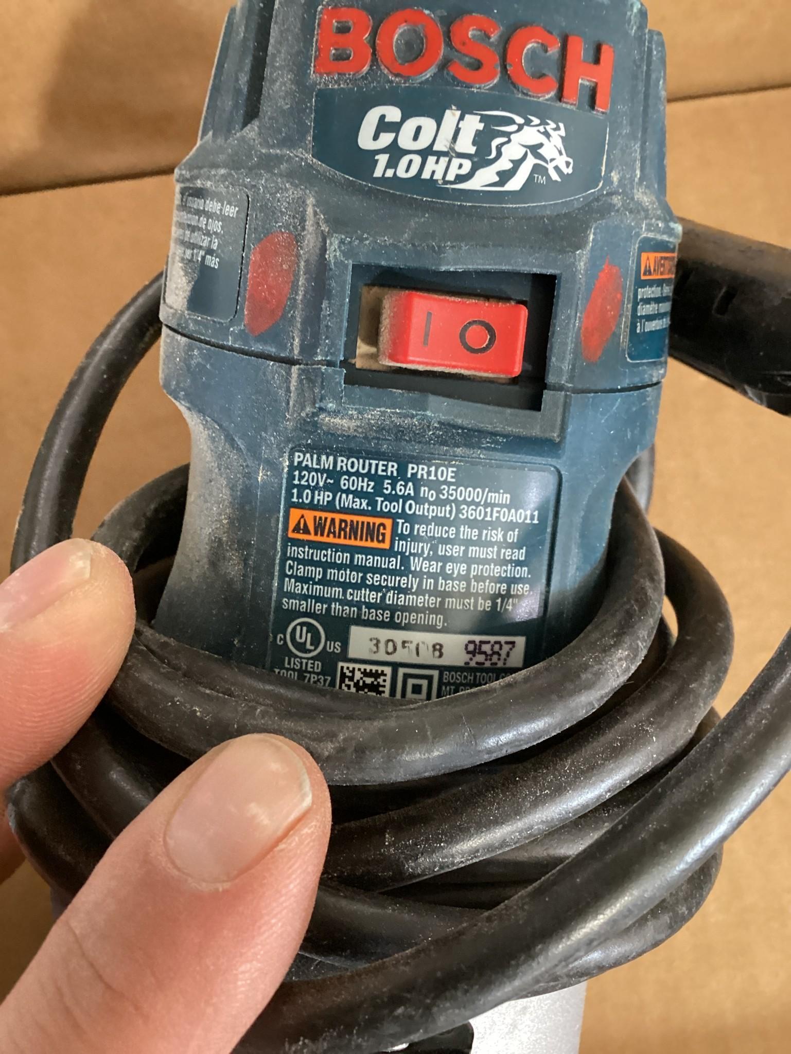 2 Makita PR10E 120 Volt Palm Routers