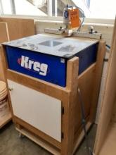 Kreg Bench Top Pocket Hole Machine, Air Powered, In Excellent Working Condition