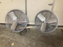 2 - 30" TPI Corporation Fans, 120 Volt