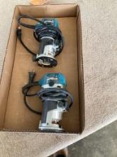 2 Makita RT0701C 120 Volt Routers