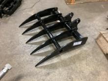 New Unused Miva Rake Mini Excavator Attachment