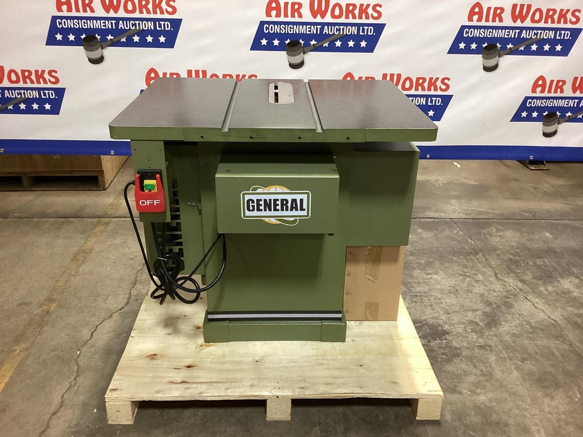 New Unused General Model 850 MI 10" Left Tilting Arbor Saw