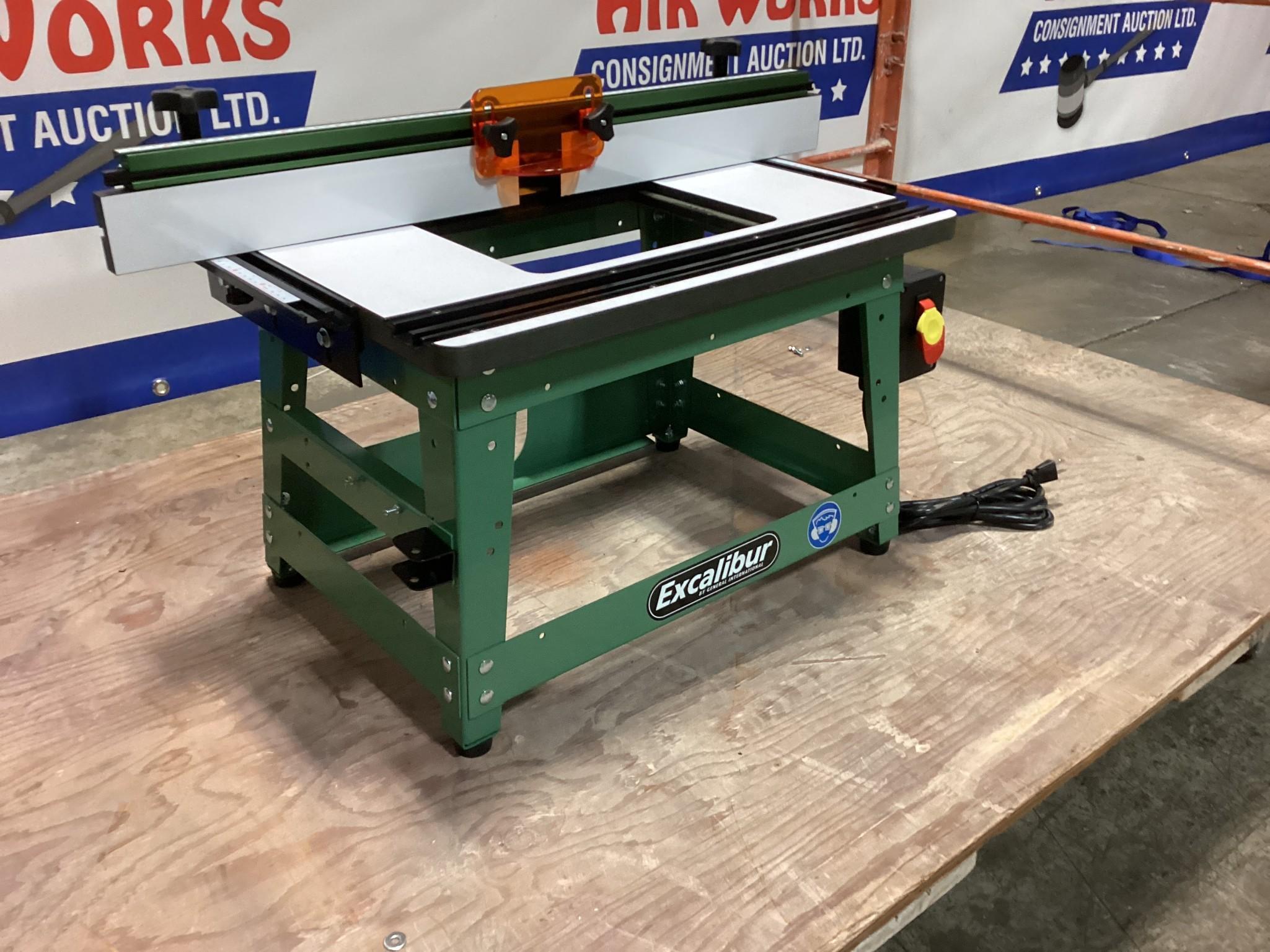 New Unused Excalibur Benchtop Router Table