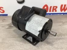 New Unused TEFC AC Induction Electric Motor, 1 Hp 230 Volt 1 Phase, 3450 rpm