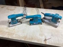 Box Lot of 3 Makita Electric Sanders