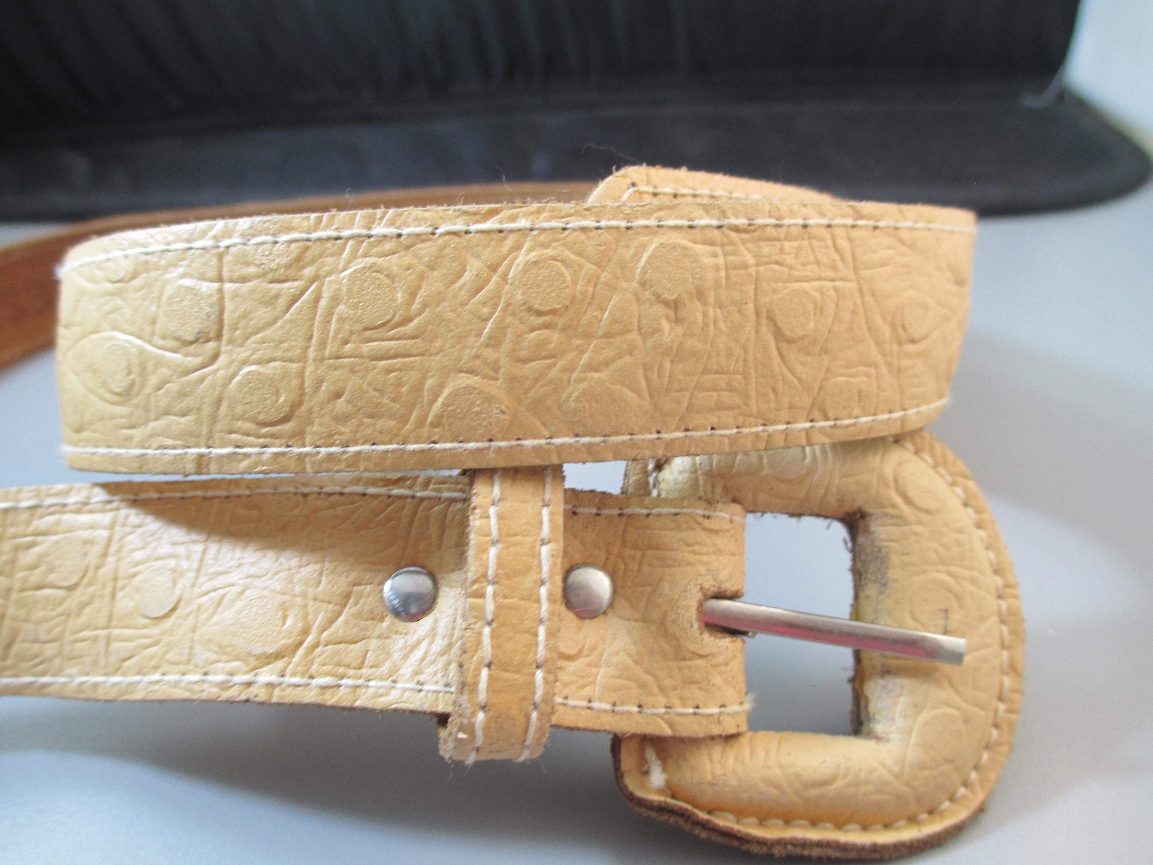 Ostrich Leather Belt