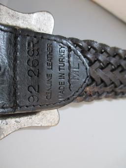 Braided Leather Belt Turkey