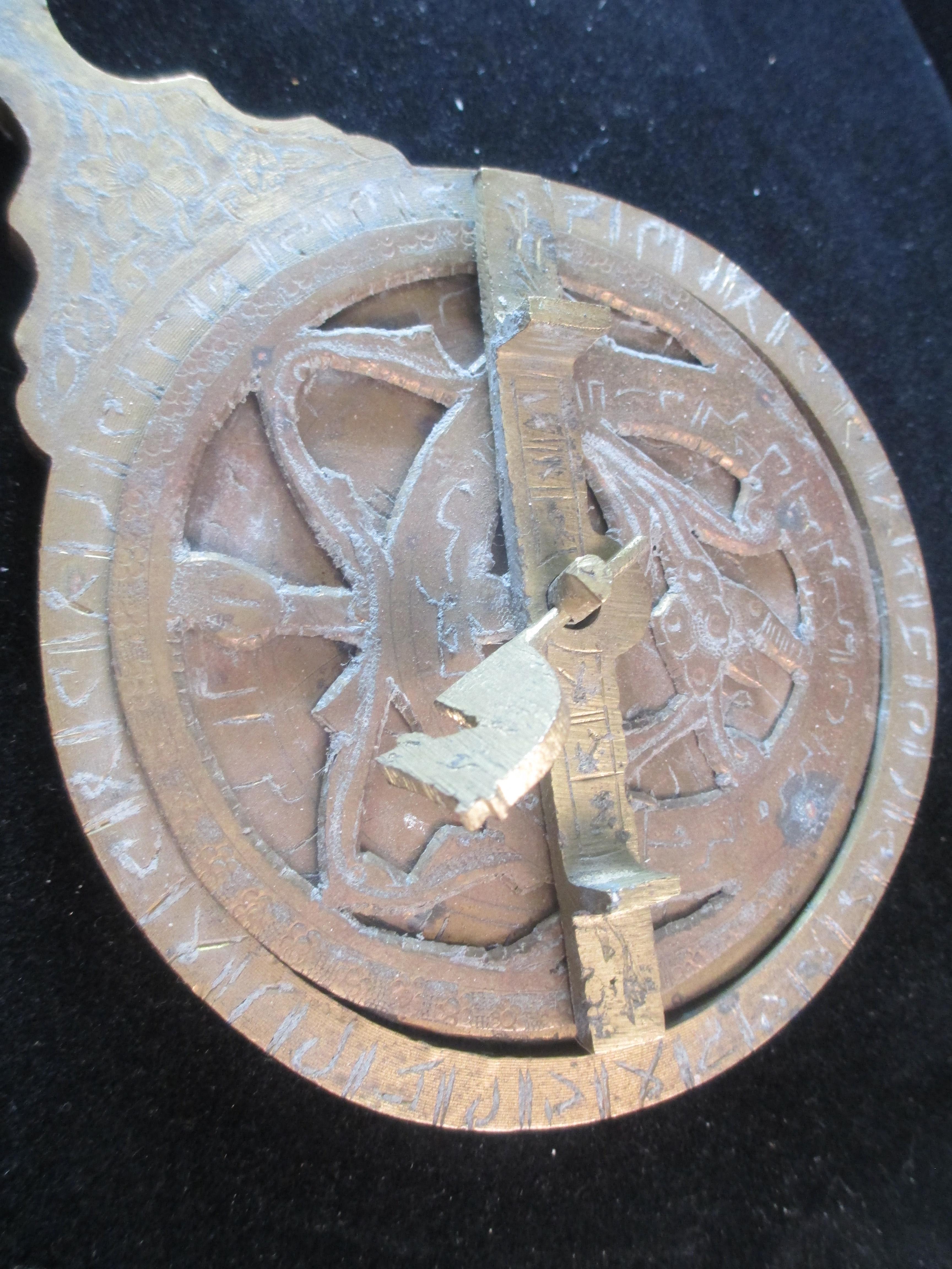 Vintage Astrolabe arabic brass