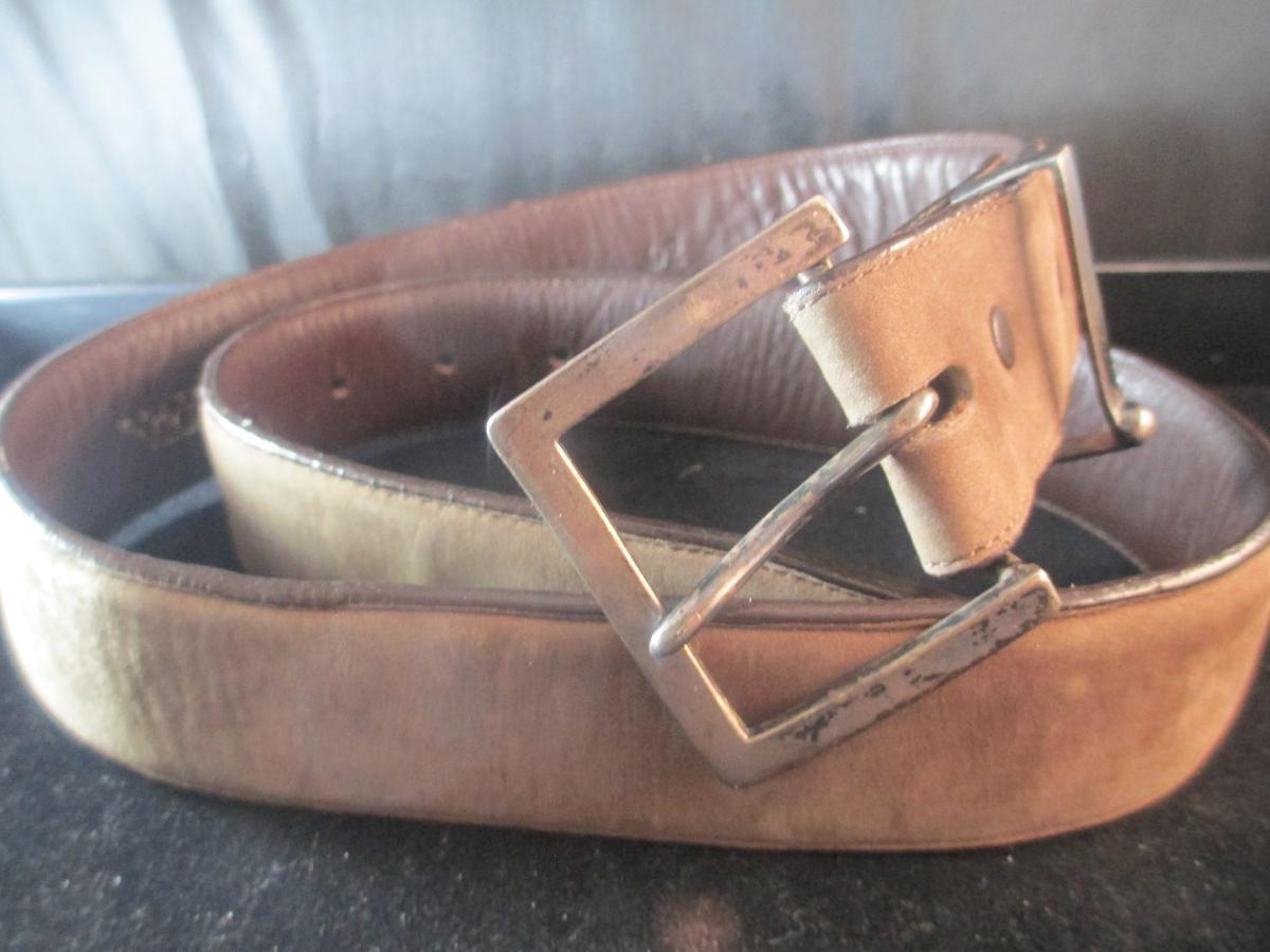 Sterling belt buckle and belt