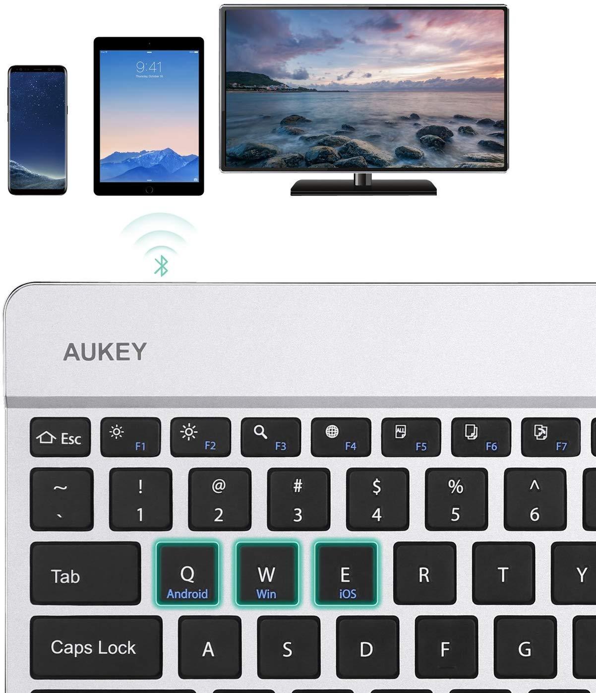 NEW AUKEY WIRELESS BLUETOOTH KEYBOARD