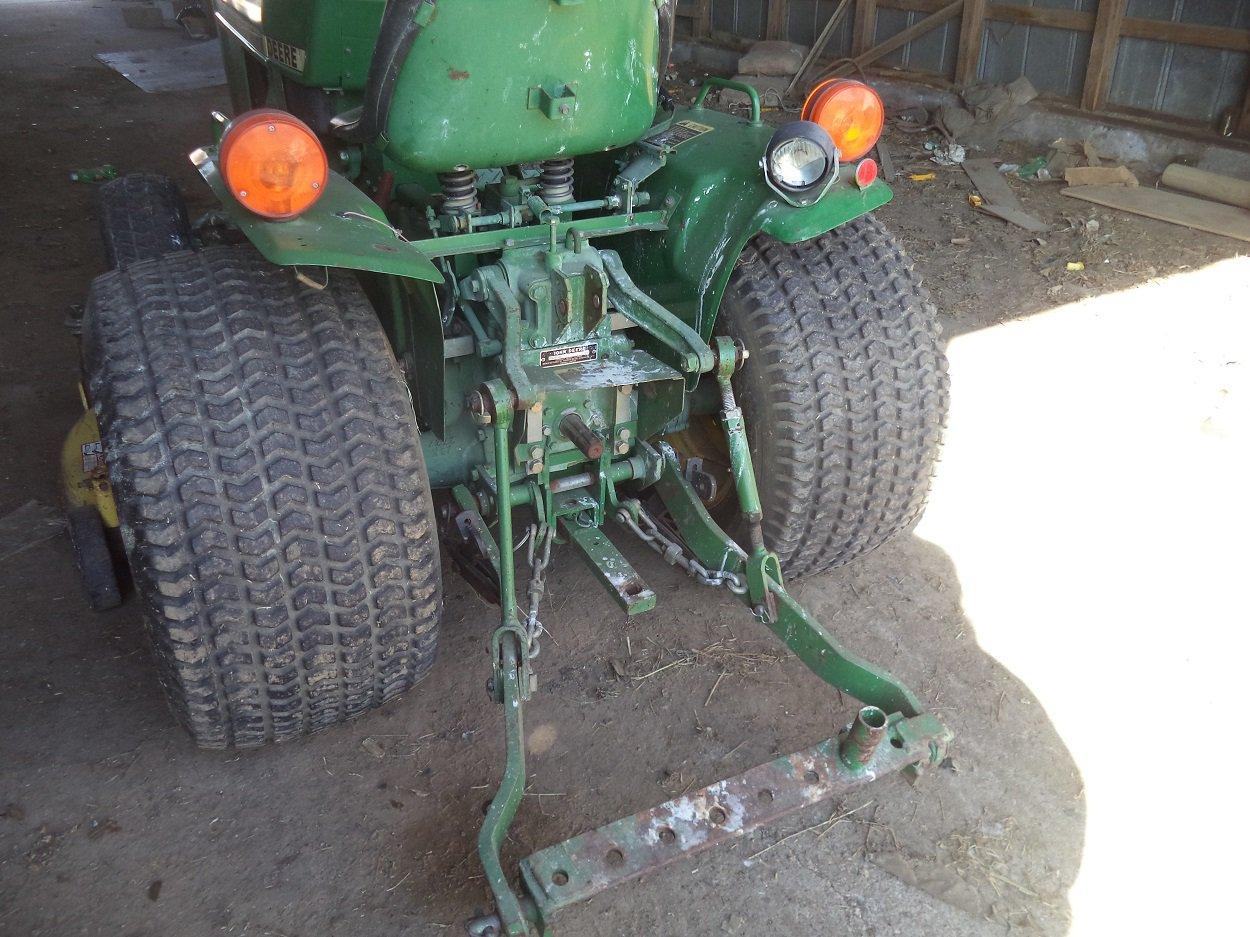 John Deere model 650 yard tractor with mower deck