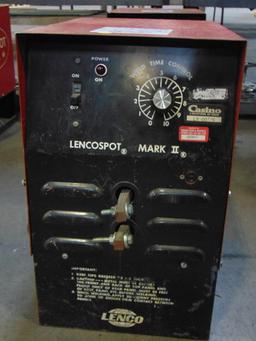 Lencospot Mark II Welder, 1PH, 230V, 50A, 6.4 VAC, 4 KVA