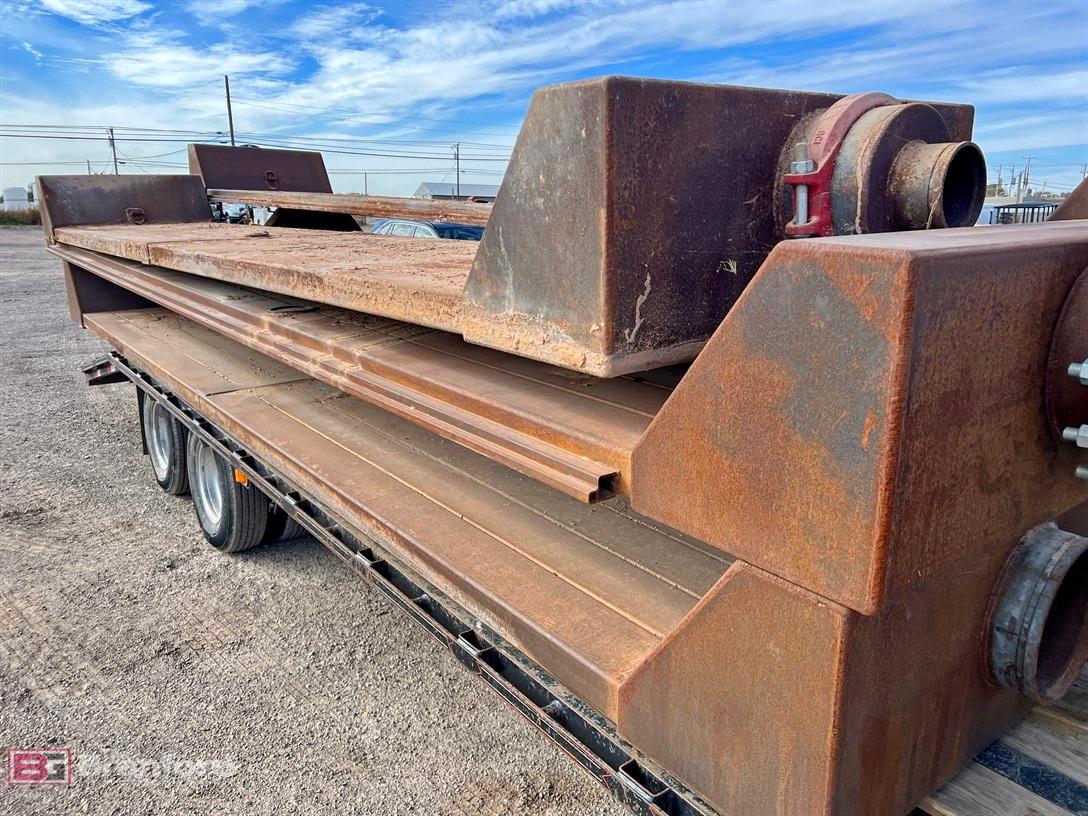 Lot of (3) steel water crossing plates