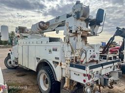 2002 Freightliner FL80 4x2 w/ altec D945 derrick digger truck