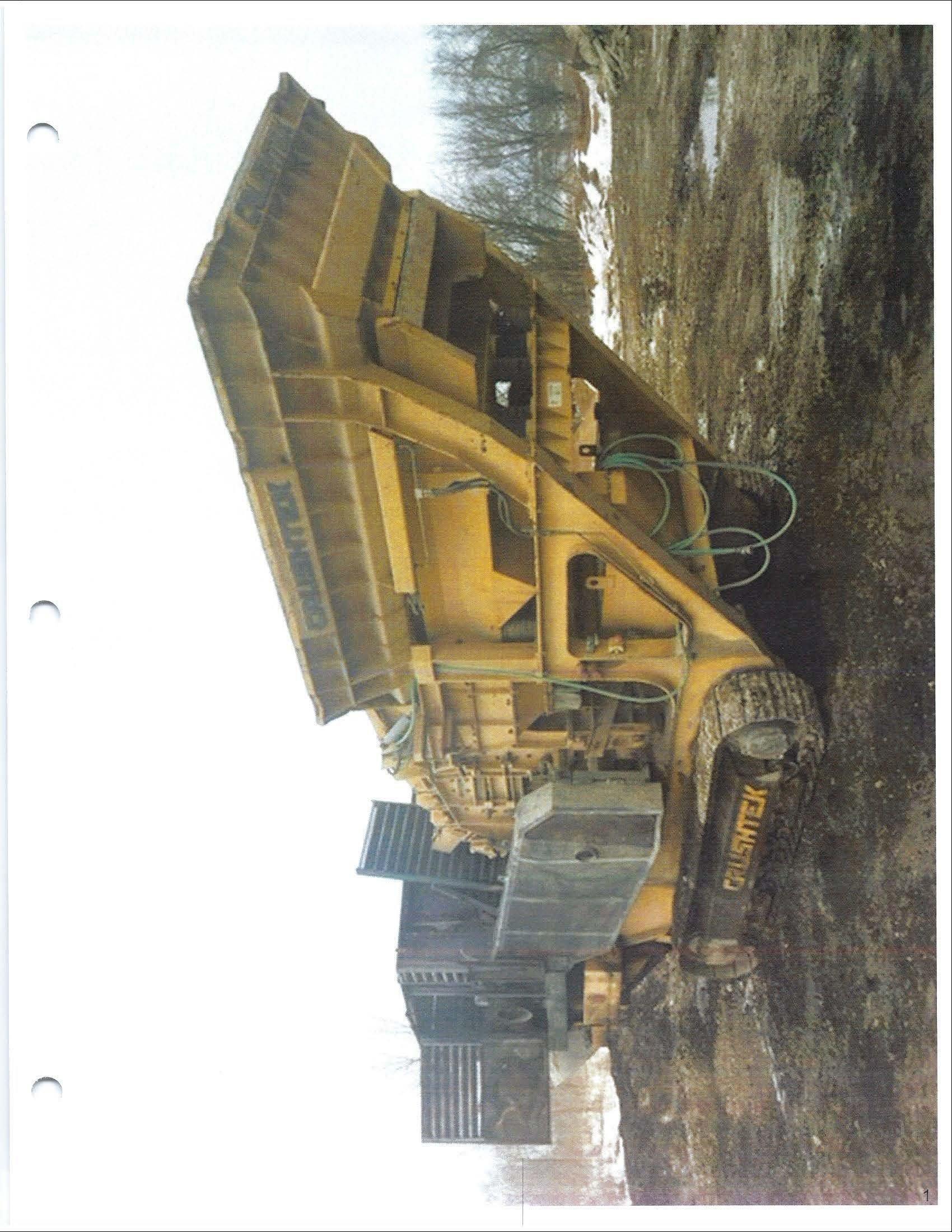 Insurance Claim: 2005 Hartl 1270 Rock Crusher