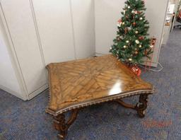 Insurance Claim: Coffee Table with Carved Details