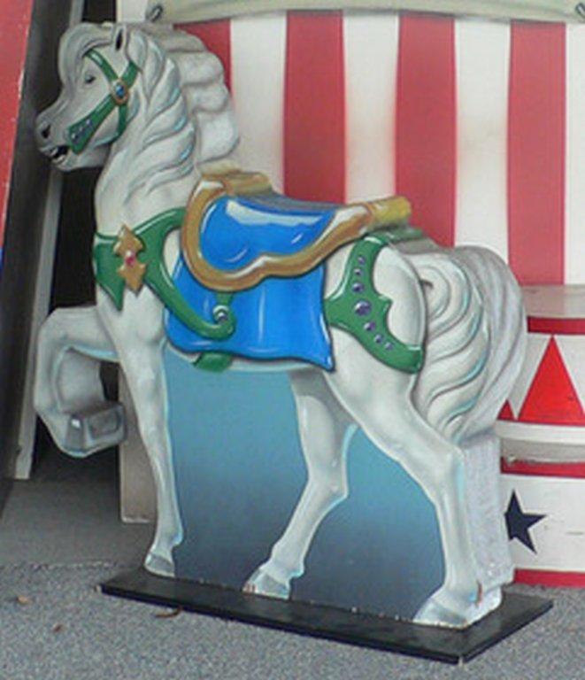 (4) Carousel Horses Fat on Base - 3'X6"H X 4'W MOL