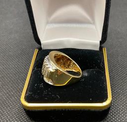 Diamond Ring, 10K Yellow Gold, Size 7