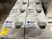QTY. 8 - GW SECURITY 8MP POE DOME CAMERA, X $