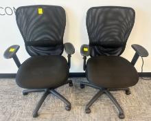 QTY 2 OFFICE CHAIRS ON WHEELS X $