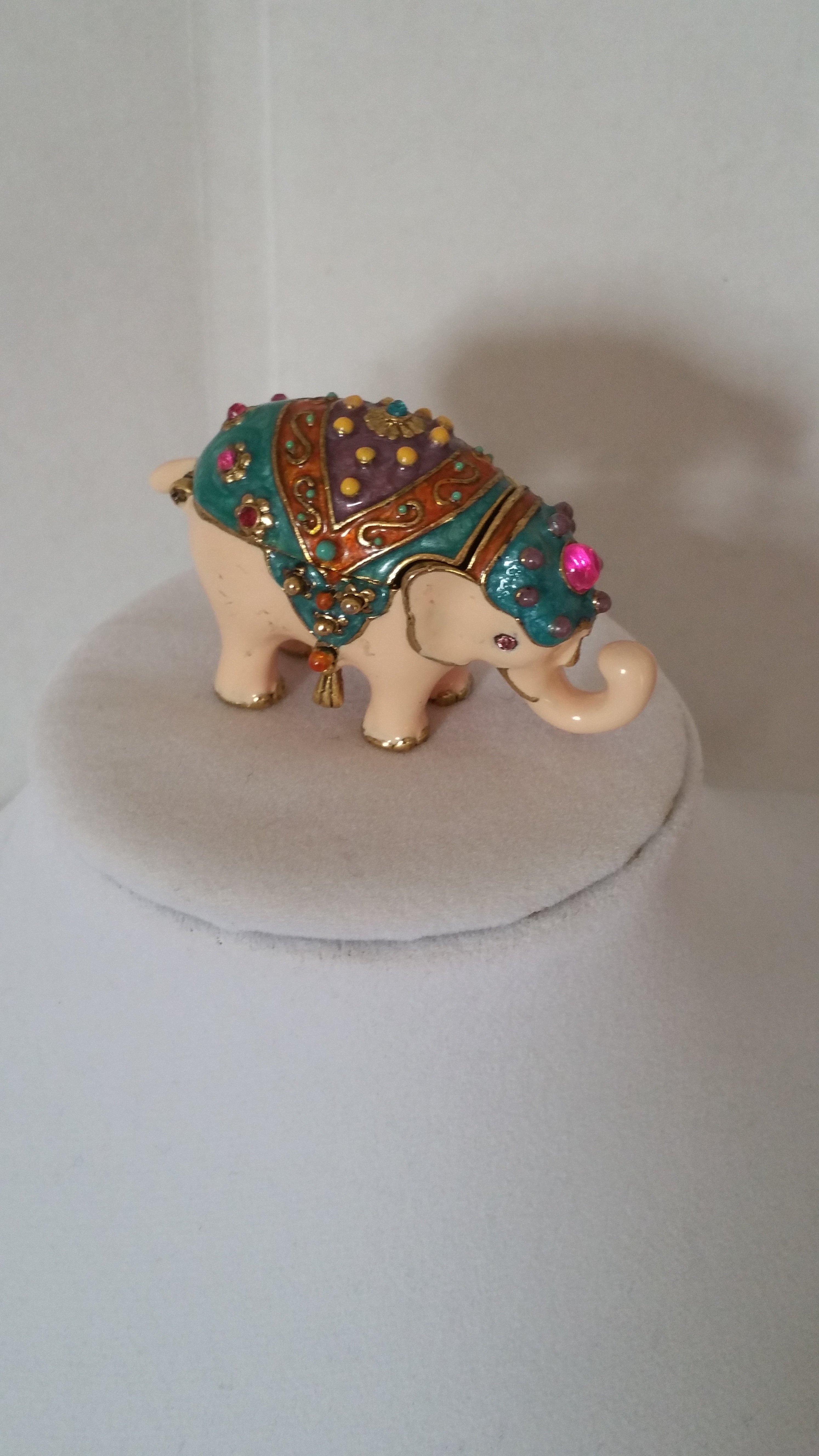 Monet Enameled Elephant