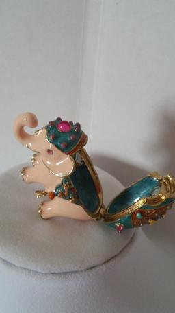 Monet Enameled Elephant