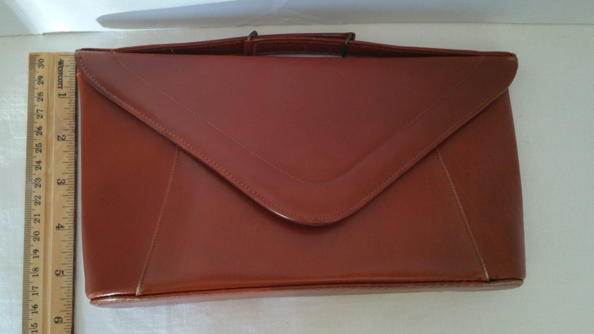 Original Manselle Envelope Purse in brown leather