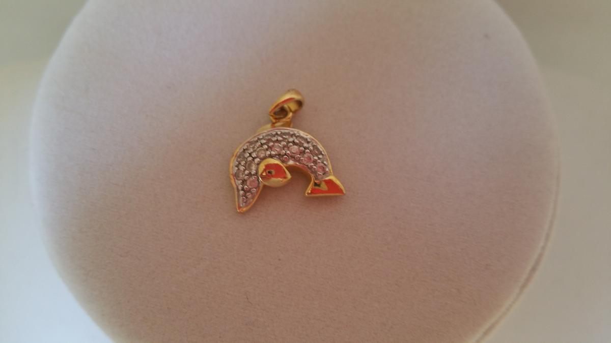 .925 rhinestone Dolphin