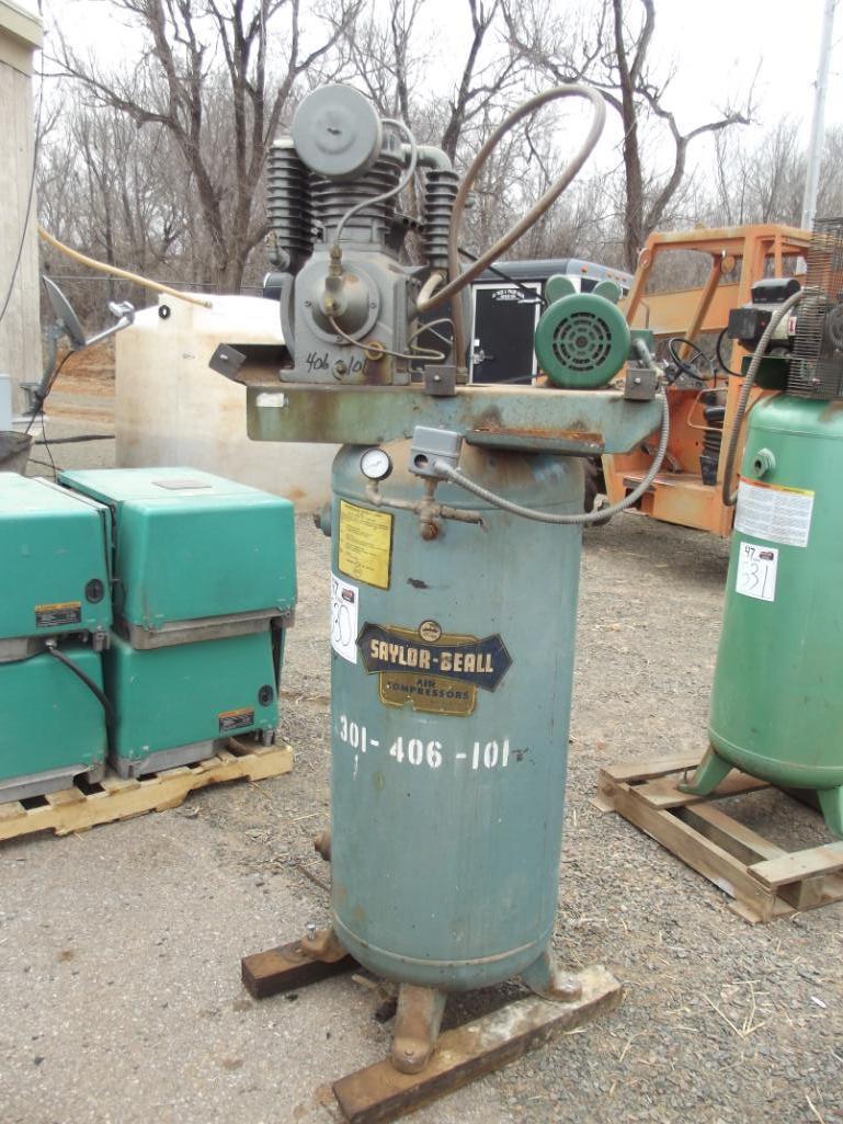 1990 Saylor Beale Air Compressor, s/n 337uv,, little use since new motor in 2005