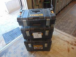 Dewalt Toolboxes w/assorted tools , Located in Thomas Ok