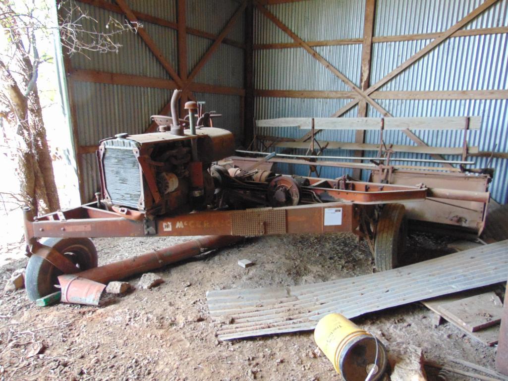 McCormick Self Propelled Swather, 4cyl gas eng, unknown condition