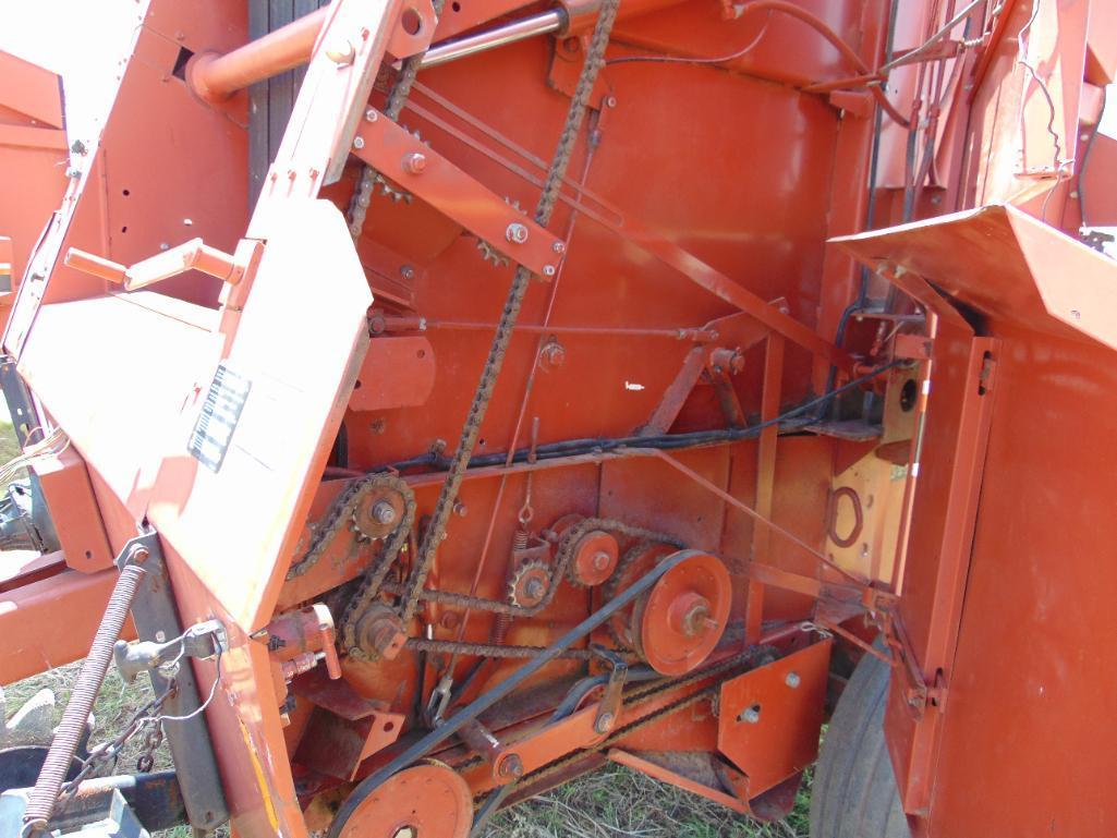 Hesston 565A Round Baler, s/n 01600, 540 pto, Located in Marlow Yard...