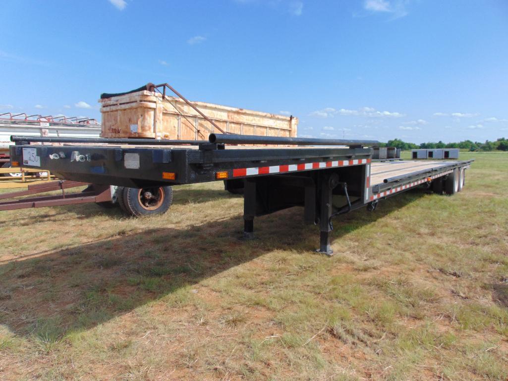 1987 Hobbs 48' T/A Step Deck Trailer, s/n 1h5p04520gm028801, 48'x96" , s/r, Located in Marlow yard..