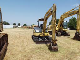 2008 KOMATSU PC50MR2 MINI EXCAVATOR, S/N 009098, PUSH BLADE, HOUR METER READS 2588 HRS, 18" BKT