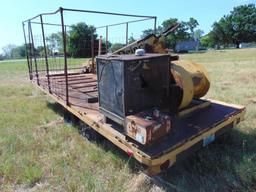 REINCO TM7-30 POWER MULCHER...ON T/A TRAILER, S/N 3095, LOMBARDINI ENG