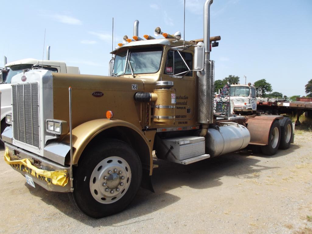 1986 PETERBILT 359 T/A WINCH TRUCK, S/N 1XP9DB9X8GP203032, CAT ENG, 13 SPD TRANS, OD READS 016628