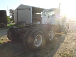 1971 MACK R685ST T/A TRUCK TRACTOR, S/N 8685ST20652, MACK ENG, DOUBLE STICK 5 SPEED TRANS, OD READS