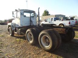 1971 MACK R685ST T/A TRUCK TRACTOR, S/N 8685ST20652, MACK ENG, DOUBLE STICK 5 SPEED TRANS, OD READS