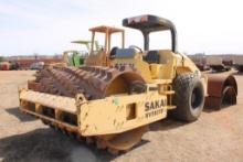 SAKAI SV510TF-II PADFOOT...ROLLER, S/N VSV16-30283, CANOPY, HOUR METER READS 1387 HRS, SMOOTH DRUM