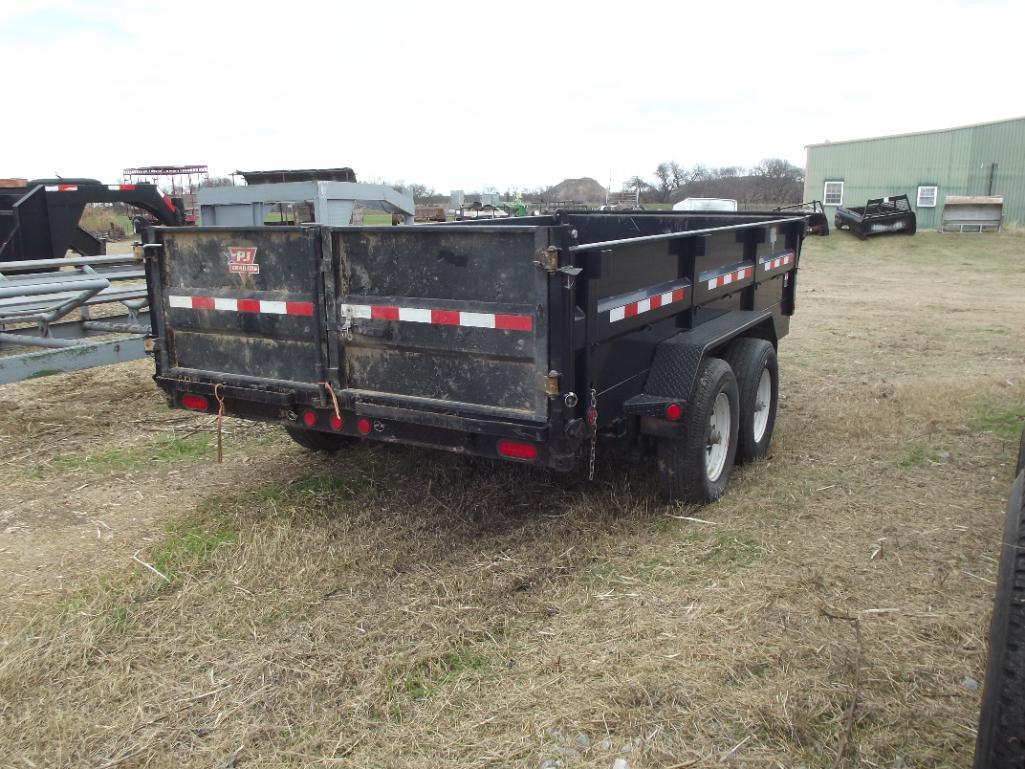 2018 PJ D7142 T/A DUMP TRAILER, S/N 4P5D71422K1292851, 7K AXLES, TARP, SOLAR CHARGER..., BILL OF SAL