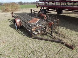 10' X56" S/A BUMPERPULL TRAILER, BILL OF SALE